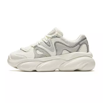Кроссовки ANTA Life Collection Lifestyle Shoes Women's Low-top Ivory White/Light Cyan Gray/Cloud Gray, голубой