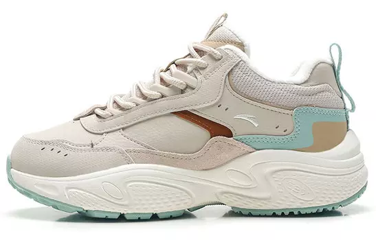 Кроссовки ANTA Life Collection Lifestyle Shoes Women's Low-top Chalk / Nut Shell Brown / Rain Mist Blue, синий