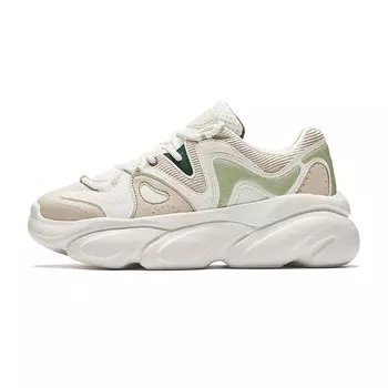 Кроссовки ANTA Life Collection Lifestyle Shoes Women's Low-top Chalk White / Paper White / Celadon Green, зеленый
