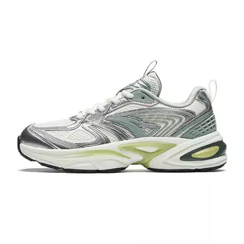 Кроссовки ANTA Life Collection Lifestyle Shoes Women's Low-top Ivory White/Silver/Misty Green, слоновая кость/зеленый