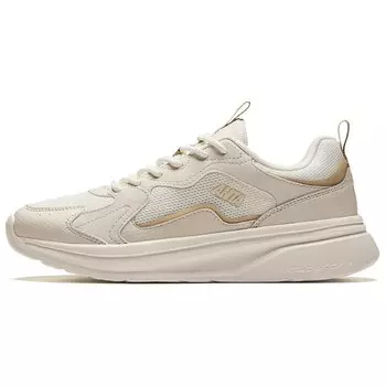 Кроссовки ANTA Life Collection Lifestyle Shoes Women's Low-top Ivory White / Sandy Gray / Space Dust Gray, слоновая кость/серый