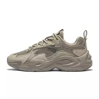Кроссовки ANTA Life Collection Lifestyle Shoes Women's Low-top Charcoal Gray/Natural Wood Color, серый