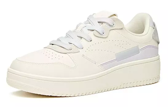 Кроссовки ANTA Life Collection Skateboard Shoes Women's Low-Top Ivory White/Misty Purple
