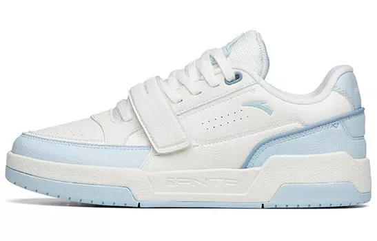 Кроссовки ANTA Life Collection Skateboard Shoes Women's Low-Top Ivory White/Light Sky Blue