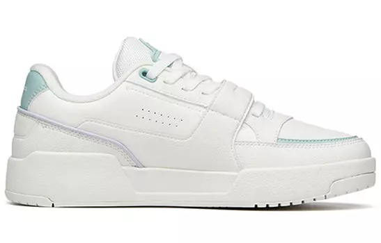 Кроссовки ANTA Life Collection Skateboard Shoes Women's Low-Top Ivory White/Pea Green/Light Purple Gray