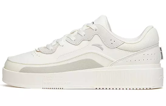 Кроссовки ANTA Life Collection Skateboard Shoes Women's Low-Top Ivory White/Light Gray