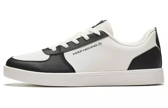 Кроссовки ANTA Life Collection Skateboarding Shoes Men Low-top Ivory/Black, слоновая кость/черный