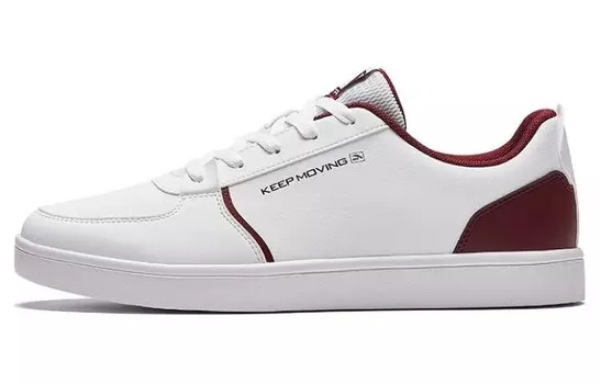 Кроссовки ANTA Life Collection Skateboarding Shoes Men Low-top ANTA White/crimson Red, белый/красный