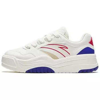Кроссовки ANTA Life Collection Skateboarding Shoes Men Low-top Ivory / Digital Blue / Classic Red, красный