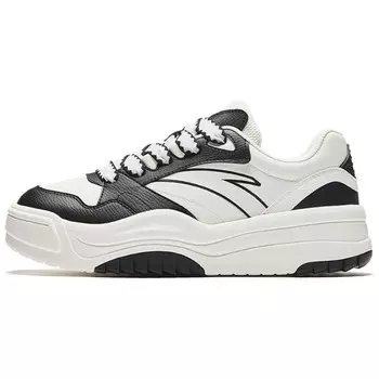 Кроссовки ANTA Life Collection Skateboarding Shoes Men Low-top Ivory/Black, слоновая кость/черный