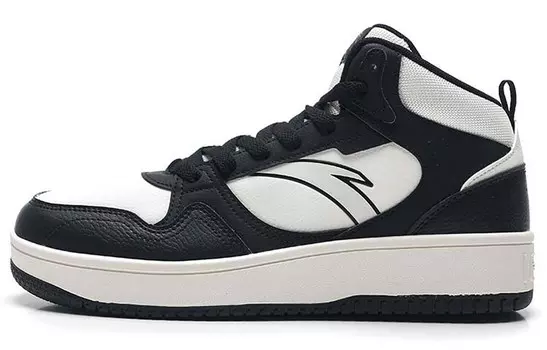 Кроссовки ANTA Life Collection Skateboarding Shoes Men High-top Ivory/Black, слоновая кость/черный
