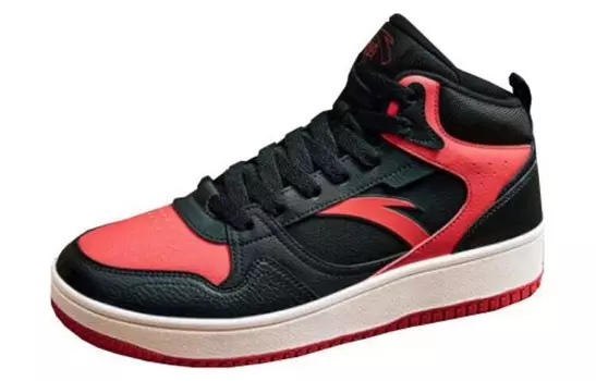 Кроссовки ANTA Life Collection Skateboarding Shoes Men High-top Black/Red, черный/красный