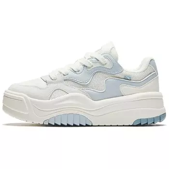 Кроссовки ANTA Life Collection Skateboarding Shoes Women's Low-top Ivory White/phantom Blue, голубой