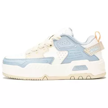 Кроссовки ANTA Life Collection Skateboarding Shoes Women's Low-top Ivory White/Dust Blue/Chalk White, голубой