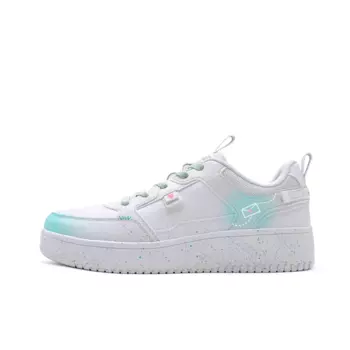 Кроссовки ANTA Life Collection Skateboarding Shoes Women's Low-top Beige/Blue, голубой