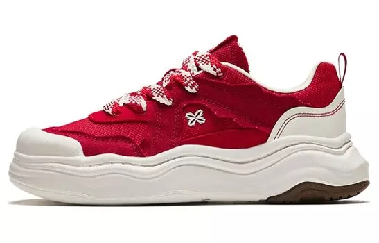 Кроссовки ANTA Life Collection Skateboarding Shoes Women's Low-top Classic Red/danxia Red/ivory White, красный