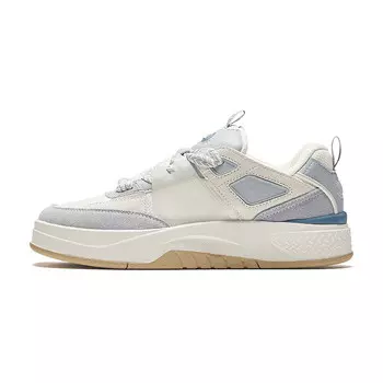 Кроссовки ANTA Life Collection Skateboarding Shoes Women's Low-top Ivory White / Frost Tower Gray, слоновая кость/серый