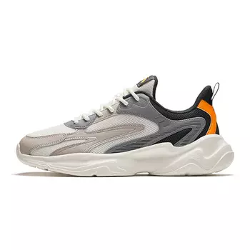 Кроссовки ANTA Lifestyle Shoes Men Low-top Ivory White/Koala Grey/Yellow Orange, оранжевый