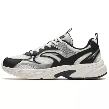 Кроссовки ANTA Lifestyle Shoes Men Low-top White/black/silver, слоновая кость/черный