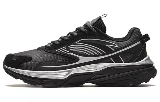 Кроссовки ANTA Lifestyle Shoes Men Low-top Castle Grey / Foundation Black, черный