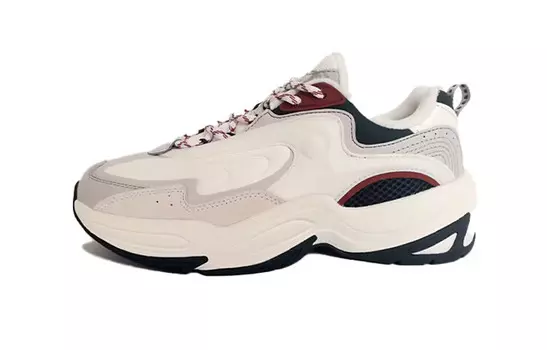 Кроссовки ANTA Lifestyle Shoes Men Low-top Ivory White/one-degree Gray/rock Ash, белый/серый