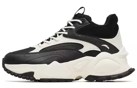 Кроссовки ANTA Lifestyle Shoes Women's High-top Black/White, черный/белый