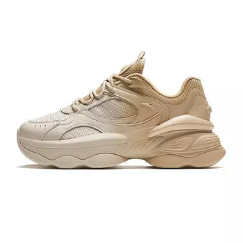 Кроссовки ANTA Lifestyle Shoes Women's Low-top White/Brown, цвет White wood color