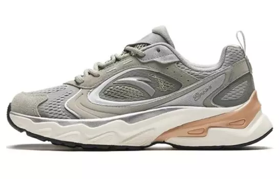 Кроссовки ANTA Lifestyle Shoes Women's Low-top Pearlescent Grey/silver/pure White, белый