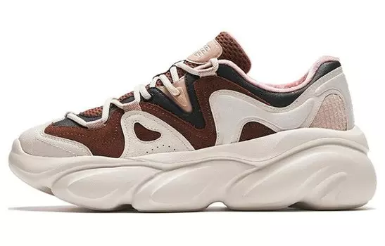 Кроссовки ANTA Lifestyle Shoes Women's Low-top Brown/black/white, коричневый