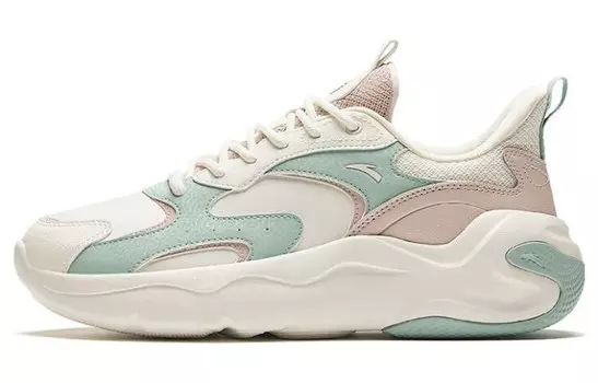 Кроссовки ANTA Lifestyle Shoes Women's Low-top Ivory / Bean Green / Lotus Gray, зеленый