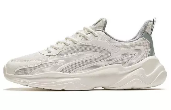 Кроссовки ANTA Lifestyle Shoes Women's Low-top Ivory White/Wizard Green, слоновая кость/зеленый