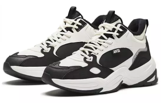 Кроссовки ANTA Lifestyle Shoes Women's Low-top Black/White, черный/слоновая кость