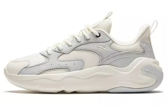 Кроссовки ANTA Lifestyle Shoes Women's Low-top Ivory/McCho Grey, слоновая кость/серый