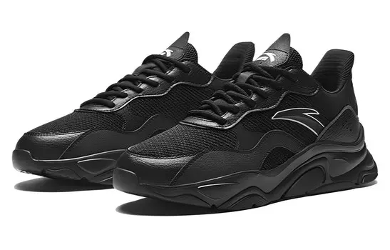 Кроссовки ANTA Little Millennium Lifestyle Shoes Men Low-top Black, черный