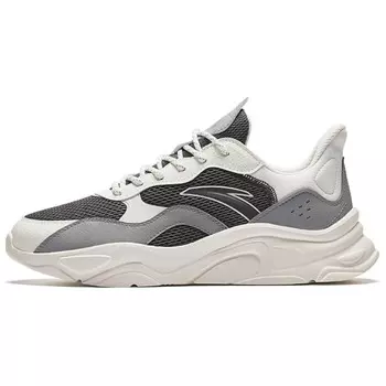Кроссовки ANTA Little Millennium Lifestyle Shoes Men Low-top Smoky Grey / Ivory Grey / Pigeon Grey, серый