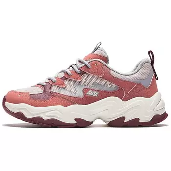 Кроссовки ANTA Meteorite Lifestyle Shoes Women's Low-top Red And White, красный