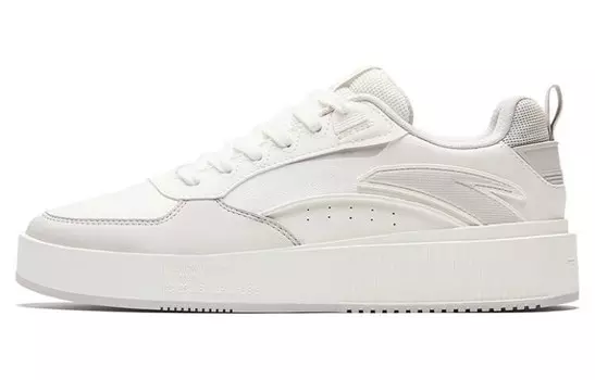Кроссовки ANTA Milk Lid 2 Skateboarding Shoes Men Low-top White/Gray, белый/серый