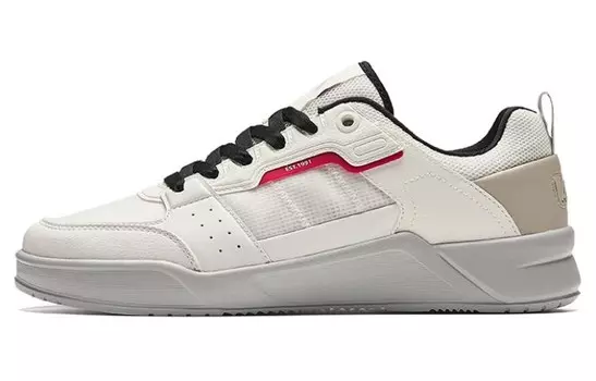 Кроссовки ANTA Rubber Bullet Skateboarding Shoes Men Low-top Beige/gray/red, бежевый/серый/красный