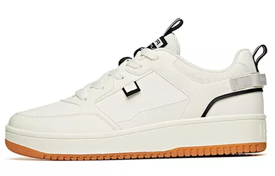 Кроссовки ANTA Skateboard Shoes Men Low-Top Ivory White Black