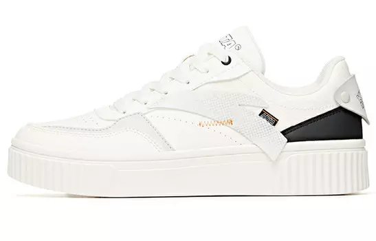 Кроссовки ANTA Skateboard Shoes Men Low-Top Ivory White Black
