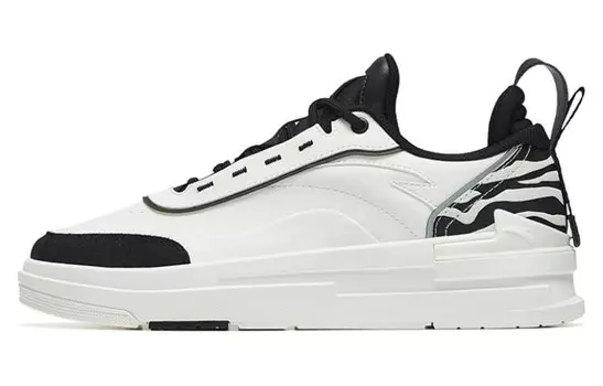Кроссовки ANTA Skateboard Shoes Men Low-Top Ivory White Black