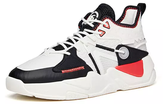 Кроссовки ANTA Skateboard Shoes Men Low-Top Ivory White Black
