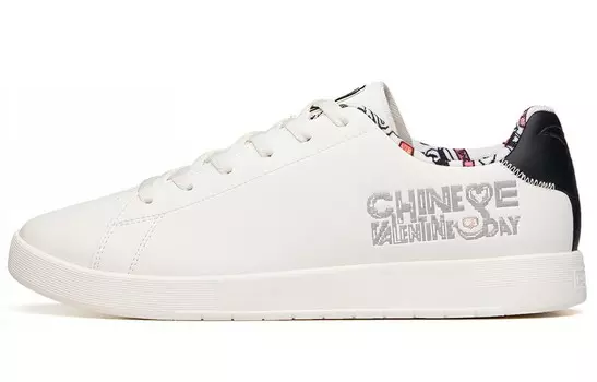 Кроссовки ANTA Skateboard Shoes Men Low-Top Ivory White Black