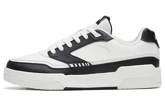 Кроссовки ANTA Skateboard Shoes Men Low-Top Ivory White Black