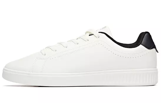 Кроссовки ANTA Skateboard Shoes Men Low-Top Ivory White Black, слоновая кость/черный