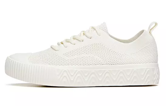 Кроссовки ANTA Skateboard Shoes Women's Low-Top Ivory White