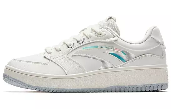 Кроссовки ANTA Skateboard Shoes Women's Low-Top Ivory White