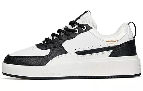 Кроссовки ANTA Skateboard Shoes Women's Low-Top Ivory White Black