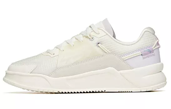 Кроссовки ANTA Skateboard Shoes Women's Low-Top Ivory White/Misty Purple