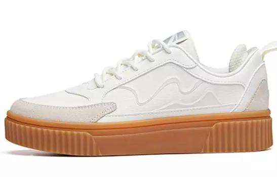 Кроссовки ANTA Skateboard Shoes Women's Low-Top Ivory White